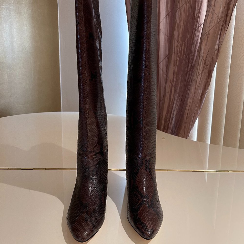 SIGERSON MORRISON Women's Snake Embossed Boots - Picture 7 of 13